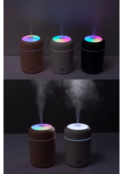 Ekru Cep 300ML Ultrasonik Hava Nemlendirici Buhar Makinesi ve Aroma Difüzörü fiyatları