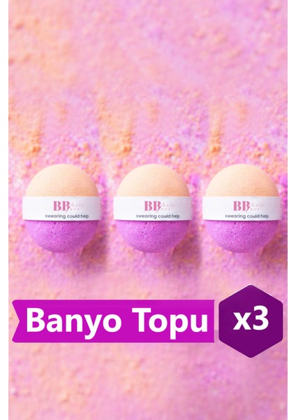 Bathbox Banyo Topu ve Nem Bombası Jakuzi Küvet Manikür Topu Banyo Bombası 130G - Swearing Could Help