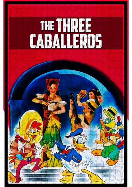 The Three Caballeros (1944) Film Posterinin 500 Parça Puzzle Yapbozu