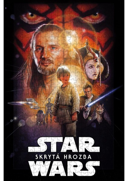 Star Wars: Episode I - The Phantom Menace (1999) Film Posterinin 500 Parça Puzzle Yapbozu Sürüm6