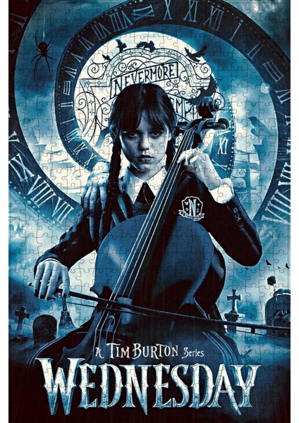 Wednesday (2022) Film Posterinin 500 Parça Puzzle Yapbozu