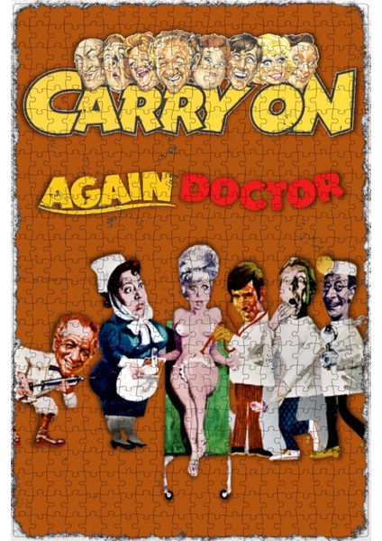 Carry On Again Doctor (1969) Film Posterinin 500 Parça Puzzle Yapbozu