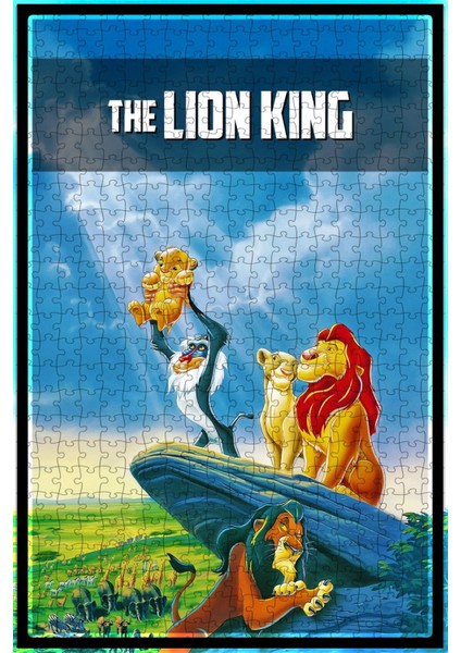 The Lion King (1994) Film Posterinin 500 Parça Puzzle Yapbozu