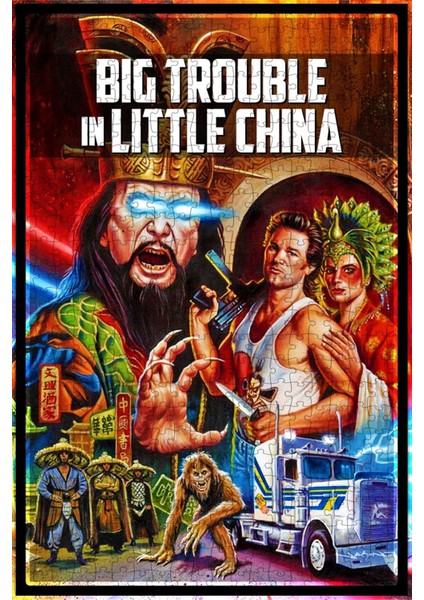Big Trouble In Little China (1986) Film Posterinin 500 Parça Puzzle Yapbozu