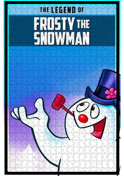The Legend Of Frosty The Snowman (2005) Film Posterinin 500 Parça Puzzle Yapbozu