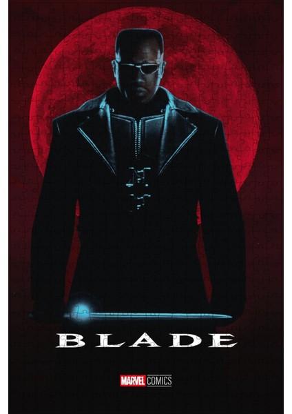 Blade (1998) Film Posterinin 500 Parça Puzzle Yapbozu J36