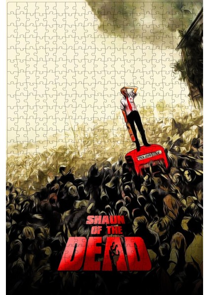 Shaun Of The Dead (2004) Film Posterinin 500 Parça Puzzle Yapbozu