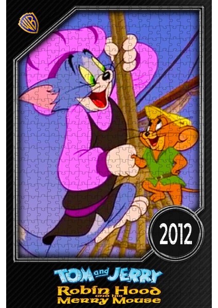 Tom And Jerry: Robin Hood And His Merry Mouse (2012) Film Posterinin 500 Parça Puzzle Yapbozu