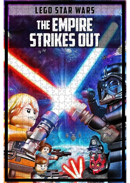 LEGO Star Wars: The Empire Strikes Out (2012) Film Posterinin 500 Parça Puzzle Yapbozu S3