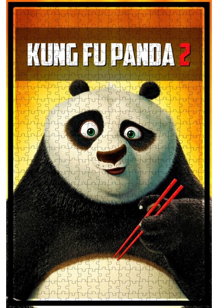 Kung Fu Panda 2 (2011) Film Posterinin 500 Parça Puzzle Yapbozu Sürüm2