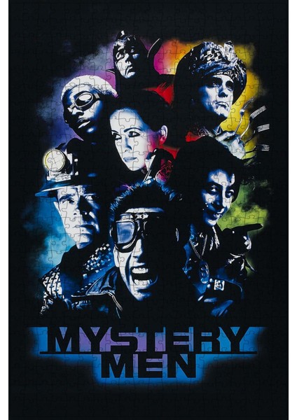 Mystery Men (1999) Film Posterinin 500 Parça Puzzle Yapbozu Sürüm2