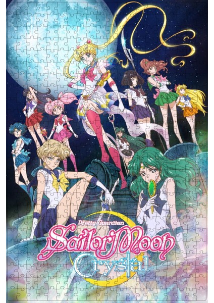 Sailor Moon Crystal (2014) Film Posterinin 500 Parça Puzzle Yapbozu