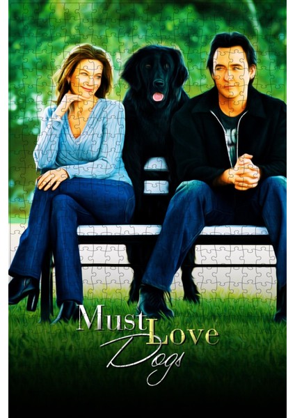 Must Love Dogs (2005) Film Posterinin 500 Parça Puzzle Yapbozu Sürüm2