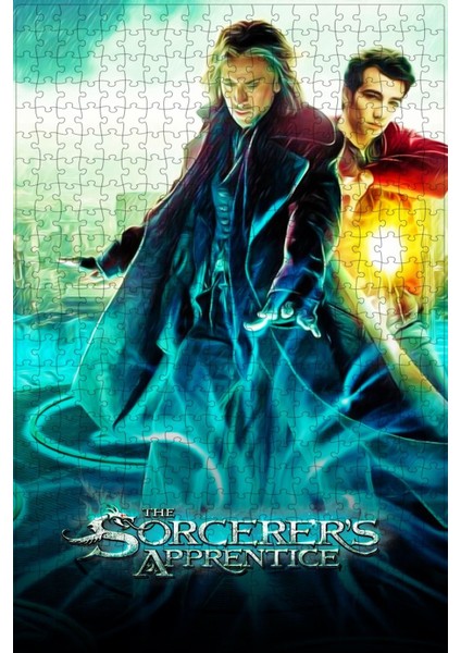 The Sorcerer's Apprentice (2010) Film Posterinin 500 Parça Puzzle Yapbozu Sürüm6
