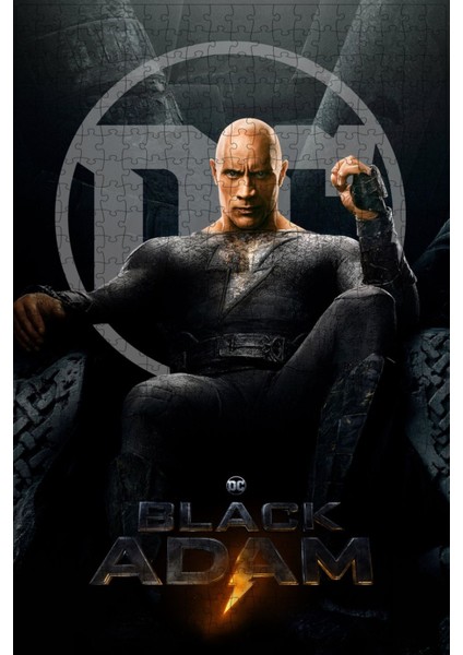 Black Adam (2022) Film Posterinin 500 Parça Puzzle Yapbozu SÜRÜM18