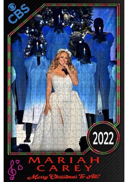 Mariah Carey: Merry Christmas To All! (2022) Film Posterinin 500 Parça Puzzle Yapbozu