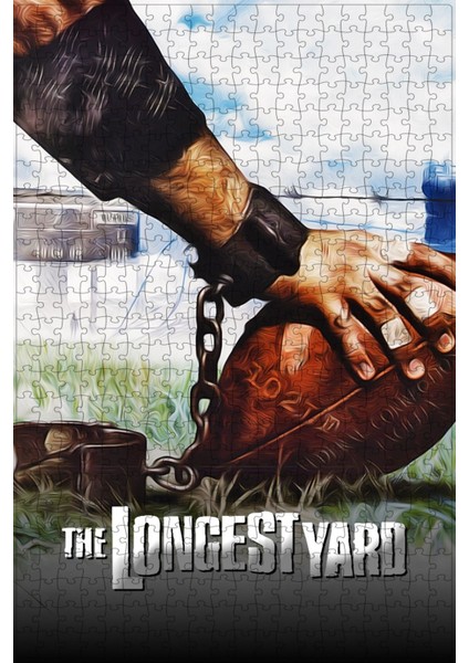 The Longest Yard (2005) Film Posterinin 500 Parça Puzzle Yapbozu Sürüm2