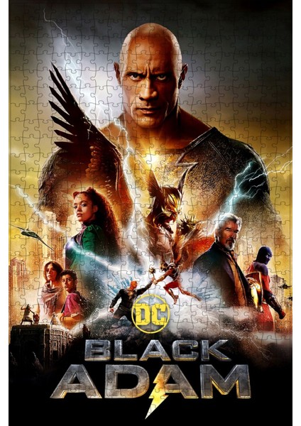 Black Adam (2022) Film Posterinin 500 Parça Puzzle Yapbozu SÜRÜM32