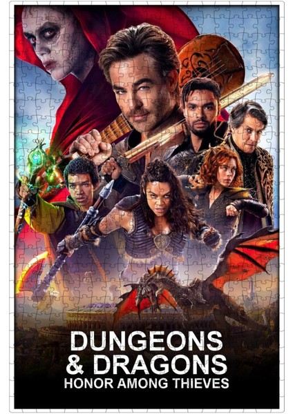 Dungeons & Dragons: Honor Among Thieves (2023) Film Posterinin 500 Parça Puzzle Yapbozu