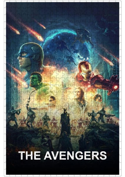 The Avengers (2012) Film Posterinin 500 Parça Puzzle Yapbozu Sürüm8