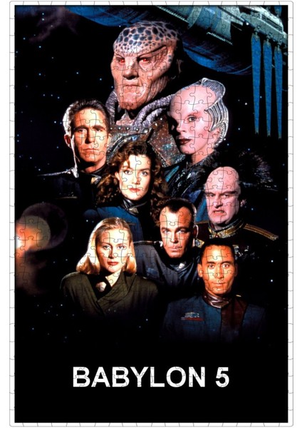 Babylon 5 (1994) Film Posterinin 500 Parça Puzzle Yapbozu