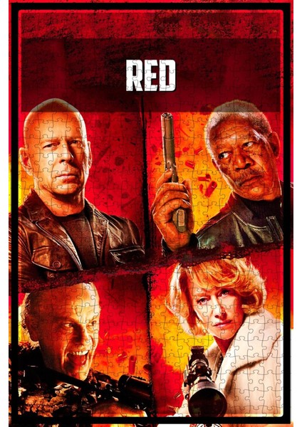 Red (2010) Film Posterinin 500 Parça Puzzle Yapbozu