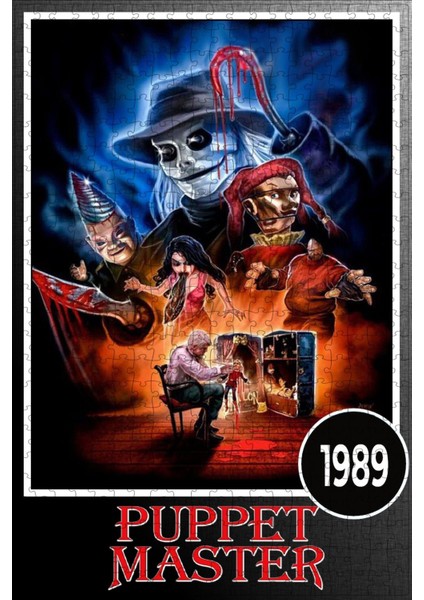Puppet Master (1989) Film Posterinin 500 Parça Puzzle Yapbozu Sürüm2
