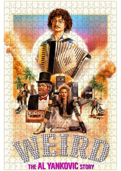 Weird: The Al Yankovic Story (2022) Film Posterinin 500 Parça Puzzle Yapbozu