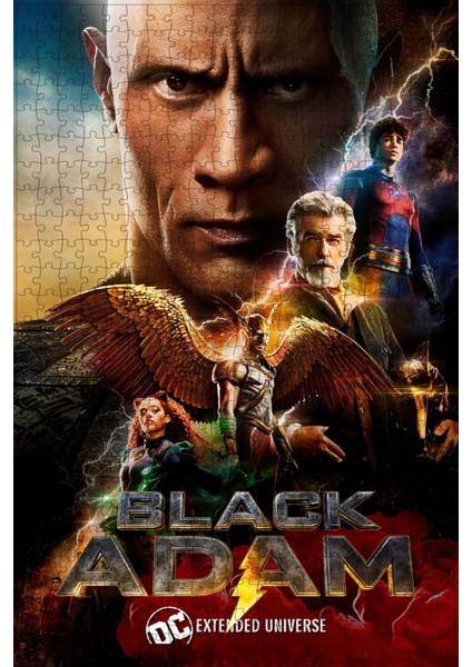 Black Adam (2022) Film Posterinin 500 Parça Puzzle Yapbozu SÜRÜM16