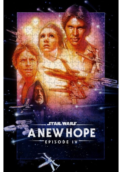 Star Wars (1977) Film Posterinin 500 Parça Puzzle Yapbozu Sürüm2