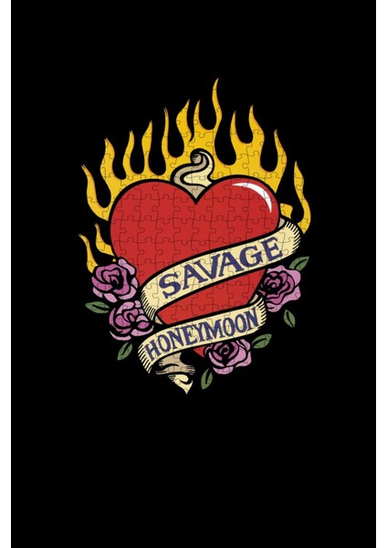Savage Honeymoon (2000) Film Posterinin 500 Parça Puzzle Yapbozu
