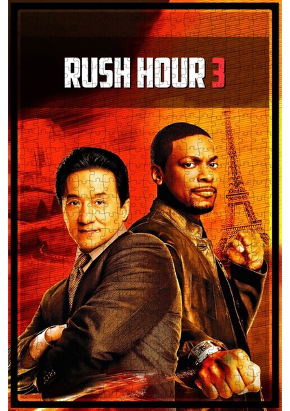 Rush Hour 3 (2007) Film Posterinin 500 Parça Puzzle Yapbozu T59