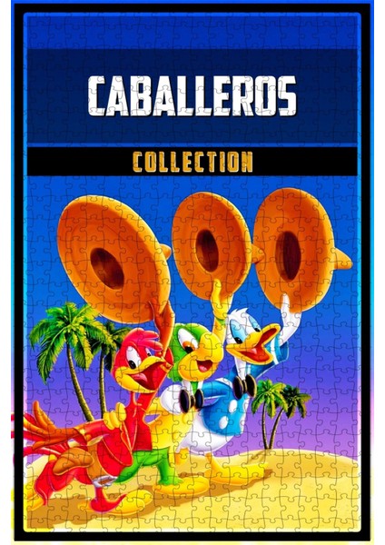 Caballeros Collection Film Posterinin 500 Parça Puzzle Yapbozu