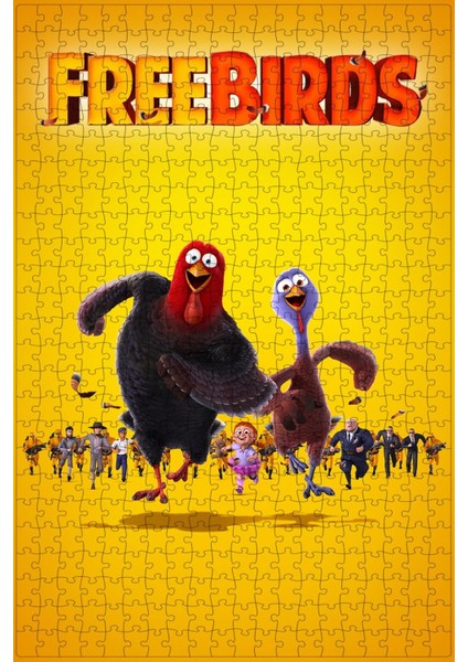 Free Birds (2013) Film Posterinin 500 Parça Puzzle Yapbozu