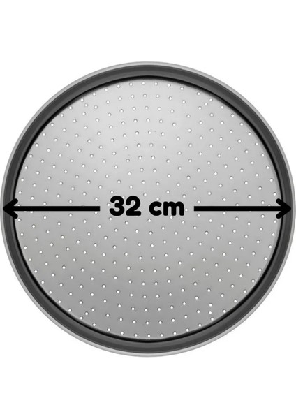 Beyaz Hamur Açma Matı 45 x 65 Cm, 32 cm Pizza Tepsisi ve Ahşap Uzun Saplı Hamur ve Pizza Kesici modelleri