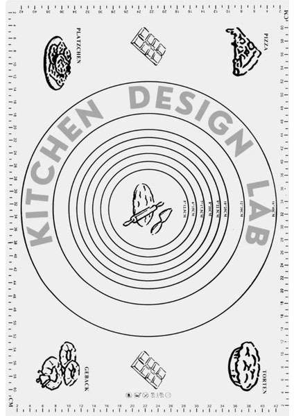 Beyaz Hamur Açma Matı 45 x 65 Cm, 32 cm Pizza Tepsisi ve Ahşap Uzun Saplı Hamur ve Pizza Kesici fırsatları
