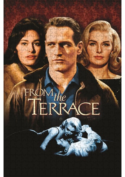 From The Terrace (1960) Film Posterinin 500 Parça Puzzle Yapbozu Sürüm3