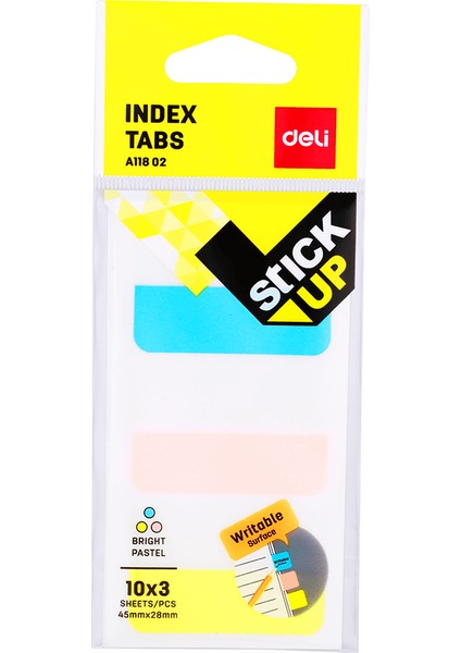 Yapışkanlı Not Şerit 45 x 28 mm A11802