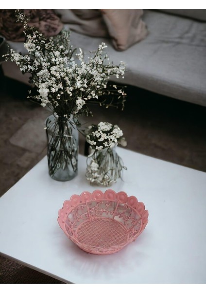 Metal Sepet 13 cm Pembe