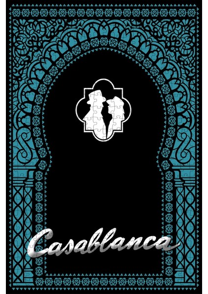 Casablanca (1942) Film Posterinin 500 Parça Puzzle Yapbozu Sürüm4