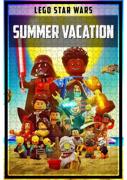 LEGO Star Wars Summer Vacation (2022) Film Posterinin 500 Parça Puzzle Yapbozu R99