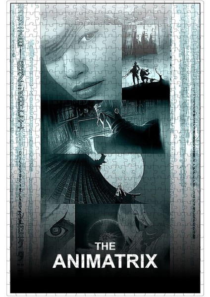 The Animatrix (2003) Film Posterinin 500 Parça Puzzle Yapbozu Sürüm2