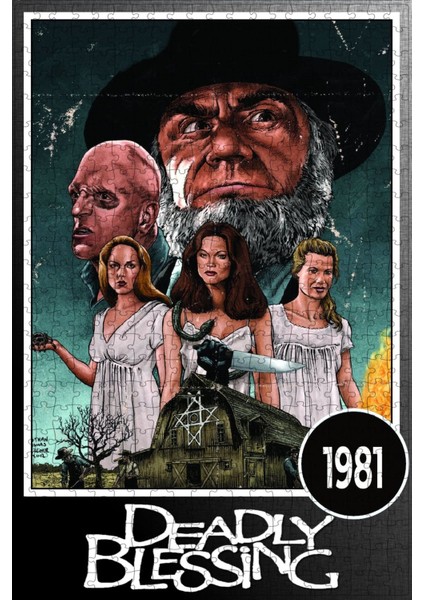 Deadly Blessing (1981) Film Posterinin 500 Parça Puzzle Yapbozu