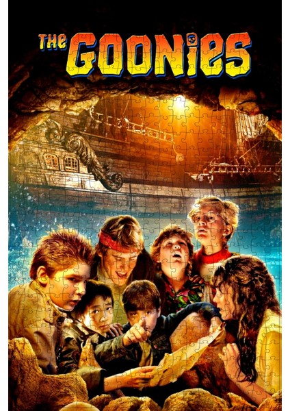 The Goonies (1985) Film Posterinin 500 Parça Puzzle Yapbozu Sürüm2