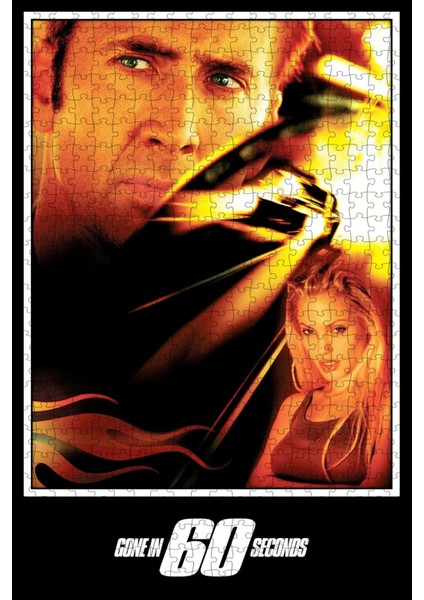 Gone In Sixty Seconds (2000) Film Posterinin 500 Parça Puzzle Yapbozu Sürüm3