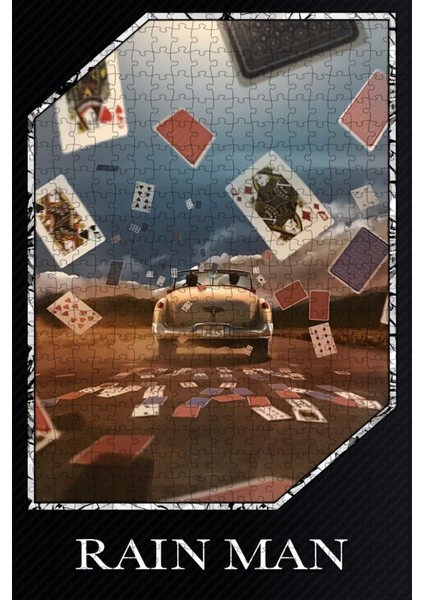 Rain Man (1988) Film Posterinin 500 Parça Puzzle Yapbozu