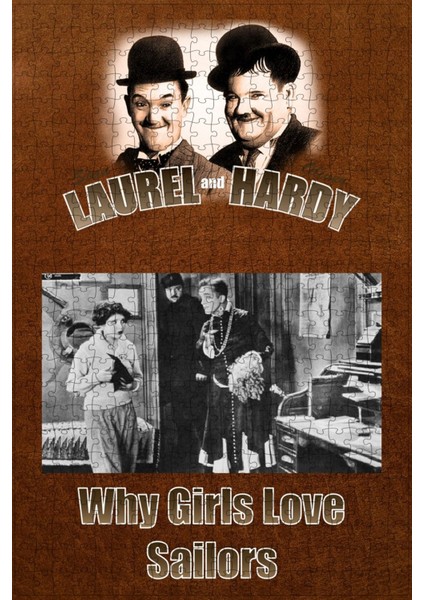 Why Girls Love Sailors (1927) Film Posterinin 500 Parça Puzzle Yapbozu