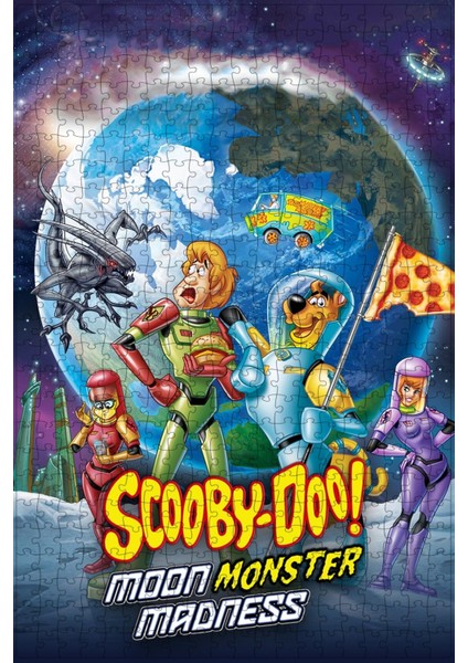 Scooby-Doo! Moon Monster Madness (2015) Film Posterinin 500 Parça Puzzle Yapbozu