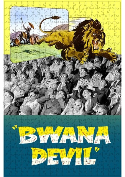 Bwana Devil (1952) Film Posterinin 500 Parça Puzzle Yapbozu