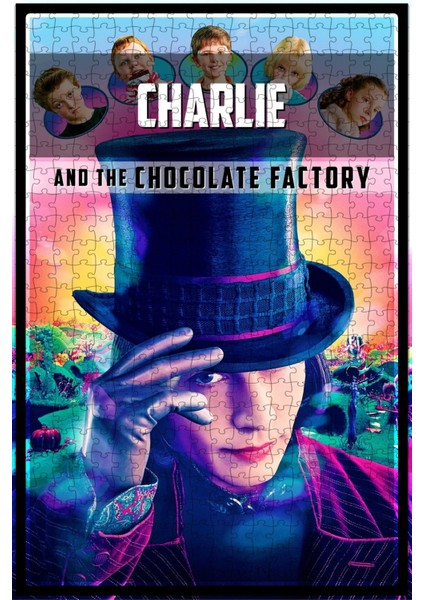 Charlie And The Chocolate Factory (2005) Film Posterinin 500 Parça Puzzle Yapbozu